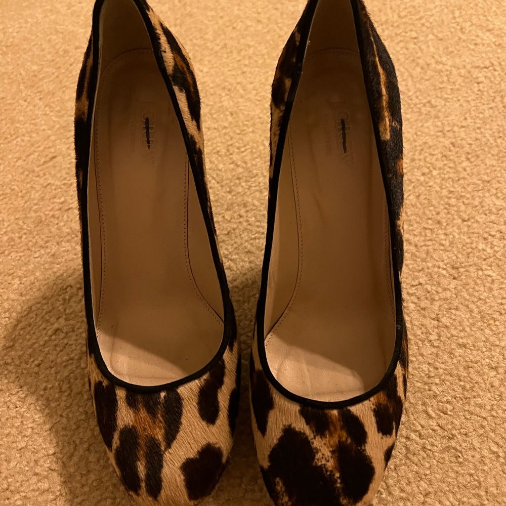 Jcrew leopard pumps